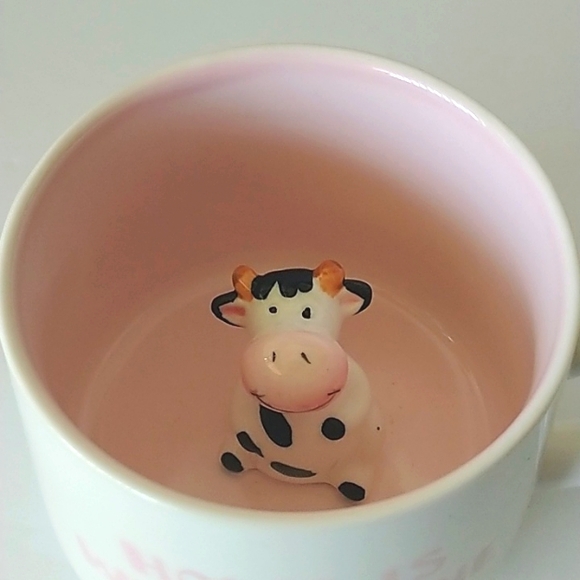 10 Strawberry Street Inner Critter Ceramic Mug Set 2 - Picture 4 of 6